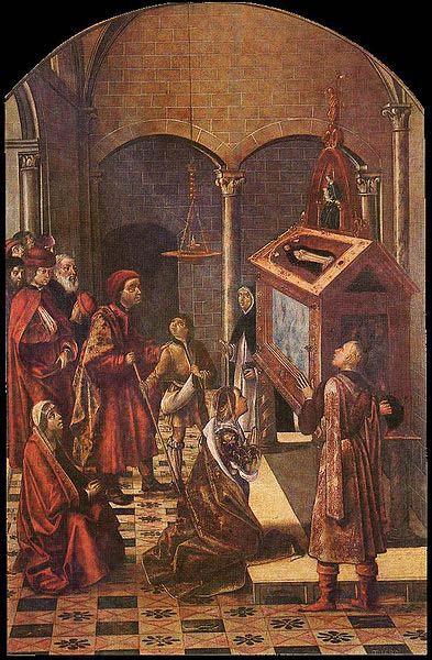 Pedro Berruguete The Tomb of Saint Peter Martyr oil painting picture
